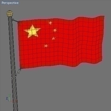 chinese flag.zip 3d model 3ds dxf fbx c4d x obj 88403