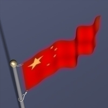 chinese flag.zip 3d model 3ds dxf fbx c4d x obj 88405