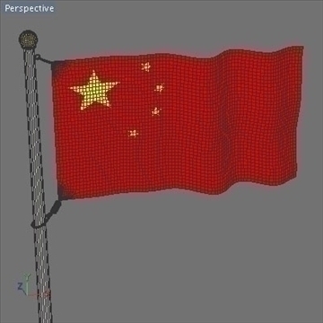chinese flag.zip 3d model 3ds dxf fbx c4d x obj 88406