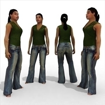 16 3d people models – casual 2 3d model 3ds max lwo 89346