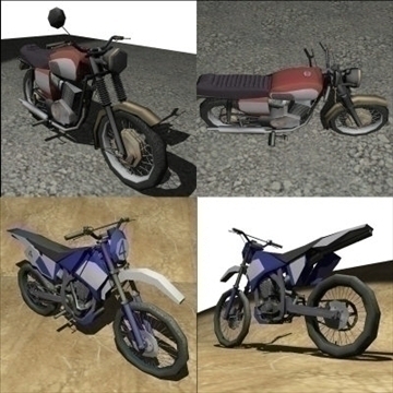 2 in 1 motorbike pack 3d model 3ds 97494