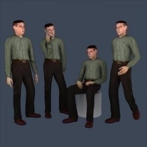 32 Low Polygon 3d People Models 3D Model - FlatPyramid