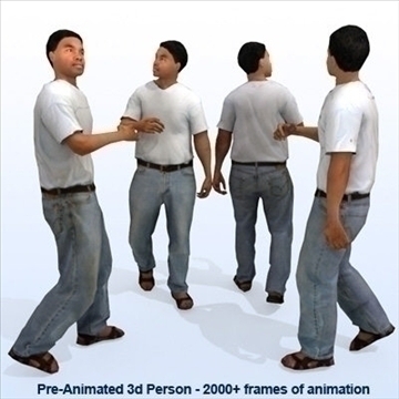 8 pre-animated 3d people models – casual 3d model max 89278