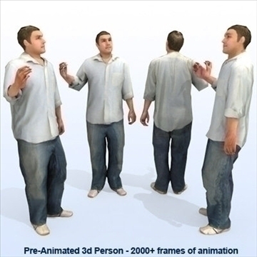 8 pre-animated 3d people models – casual 3d model max 89279