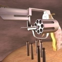 apache brave .357 double-magnum revolver 3d model 3ds c4d 89023