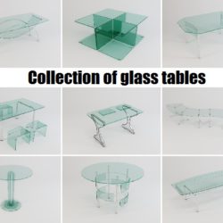 collection of glass tables 3d model 3ds max fbx obj 118431