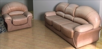 divan (sofa) sienna armchair 3d model lwo 79364