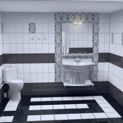 full bathroom project 3 variants 3d model other 112281