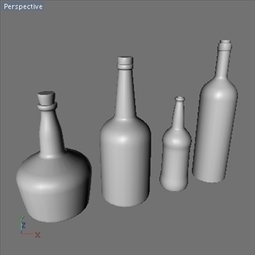 glass bottle collection.zip 3d model 3ds dxf fbx c4d x obj 87971