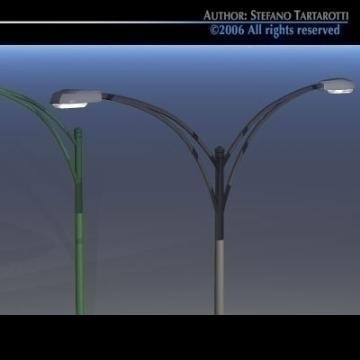 street lamps set 3d model 3ds dxf other obj 78392
