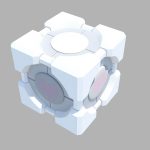 Companion Cube 3d Model Flatpyramid