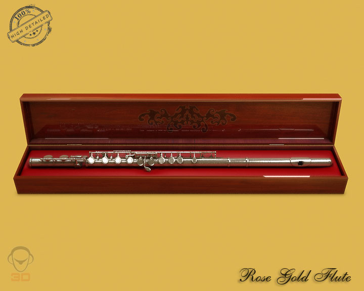 flute 3d model 3ds max fbx obj 129065