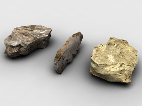 stones collection bundle 3d model 3ds max obj 128009