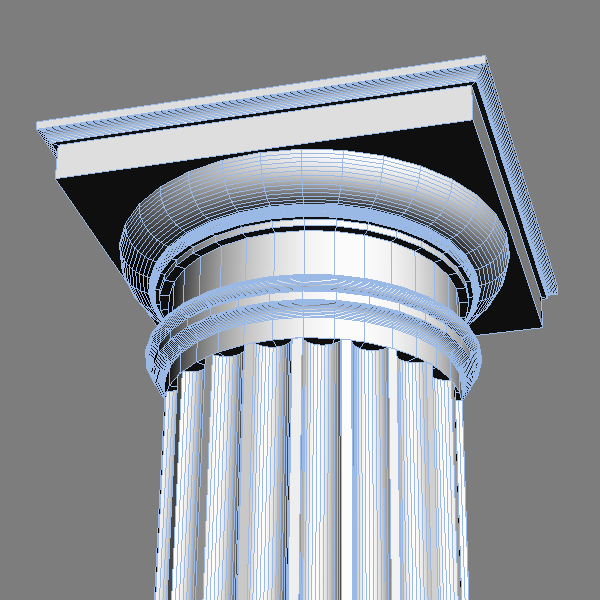 Three column. Колонна архитектура 3д модель. Stone column. Columns III. Classic column 3d PNG.