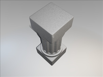 roman pedestal 3d model 3ds fbx blend obj 111099