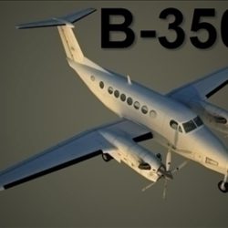 beechcraft b 350 3d model max 105792