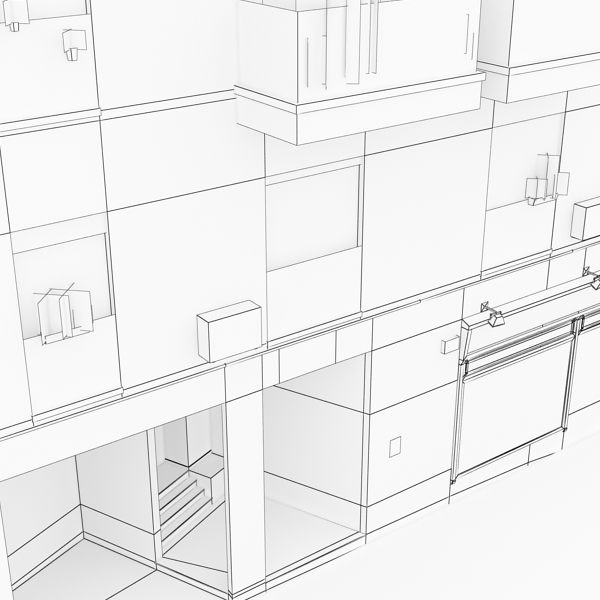 photorealistic low poly building 9 3d model 3ds max obj 148893