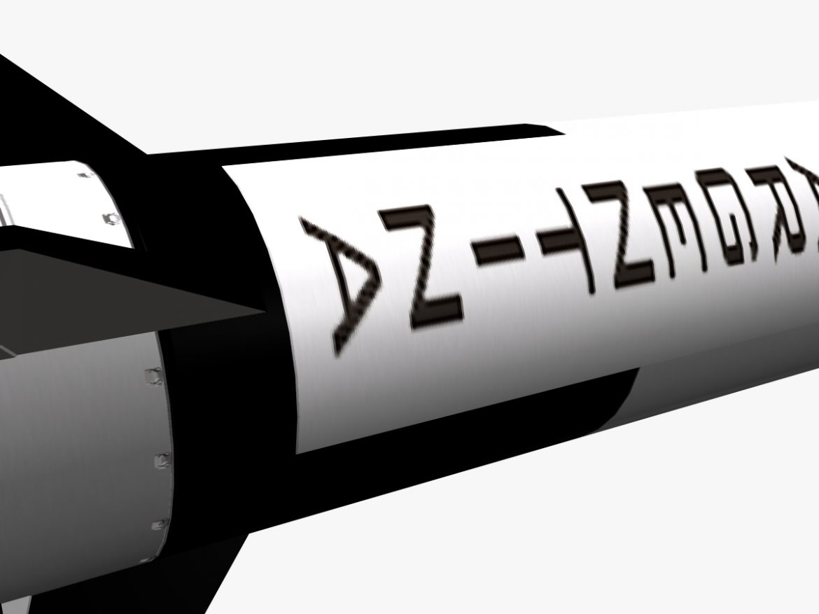 condor i-aiii/alacran missile 3d model 3ds dxf fbx blend cob dae x  obj 166209