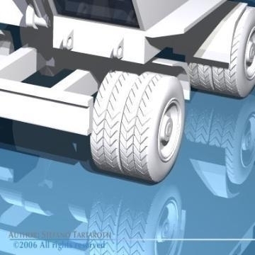 excavator with wheels 3d model 3ds dxf other obj 78315