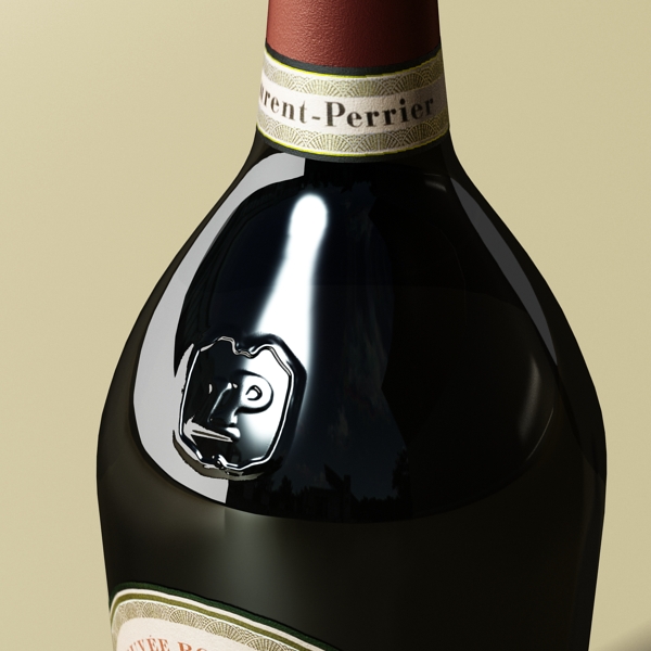 champagne set 2 – bottle, flute, strawberry and wo 3d model 3ds max fbx obj 144495