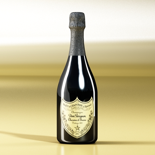 champagne 3d model