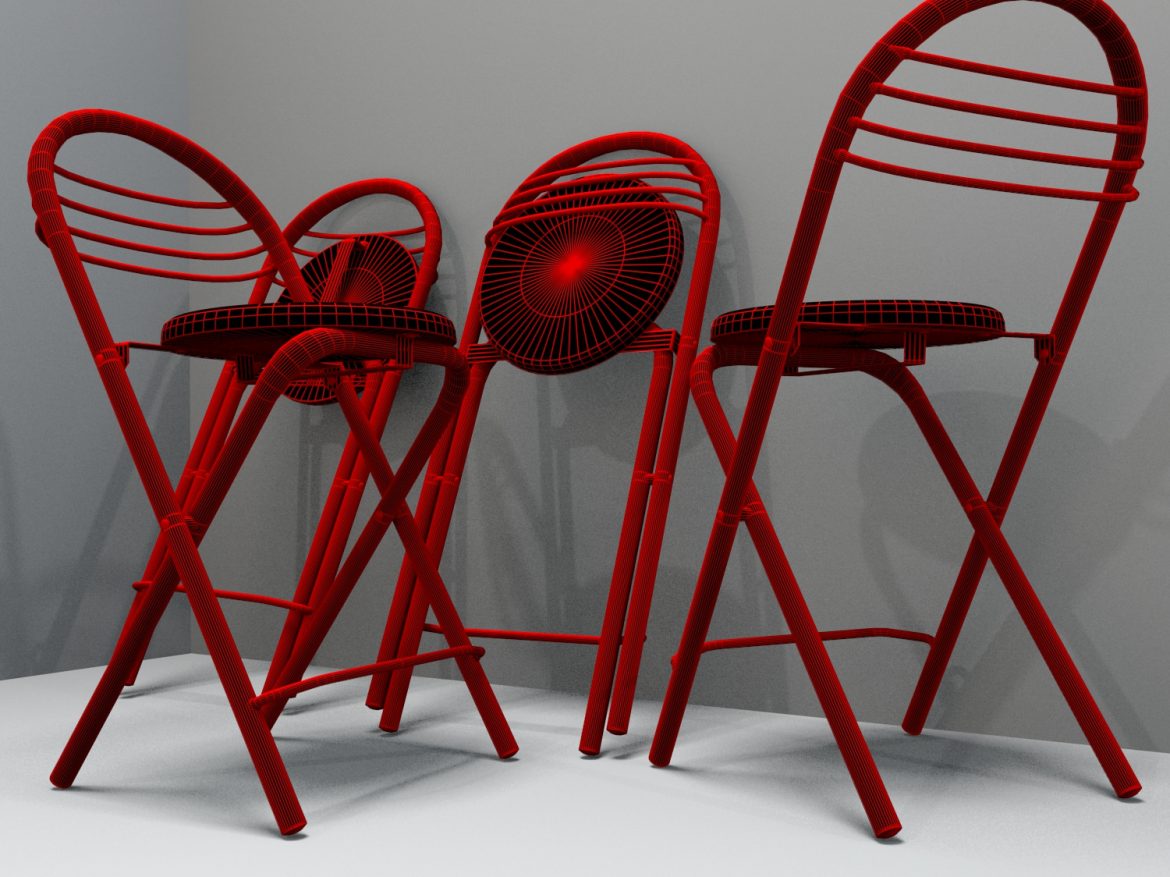 kitchen stool 3d model blend obj 140426