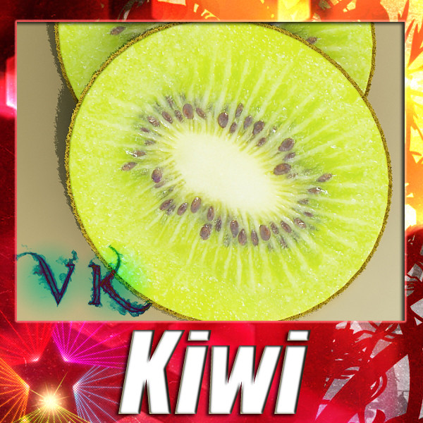 photorealistic kiwi fruit 3d model 3ds max fbx obj 132762