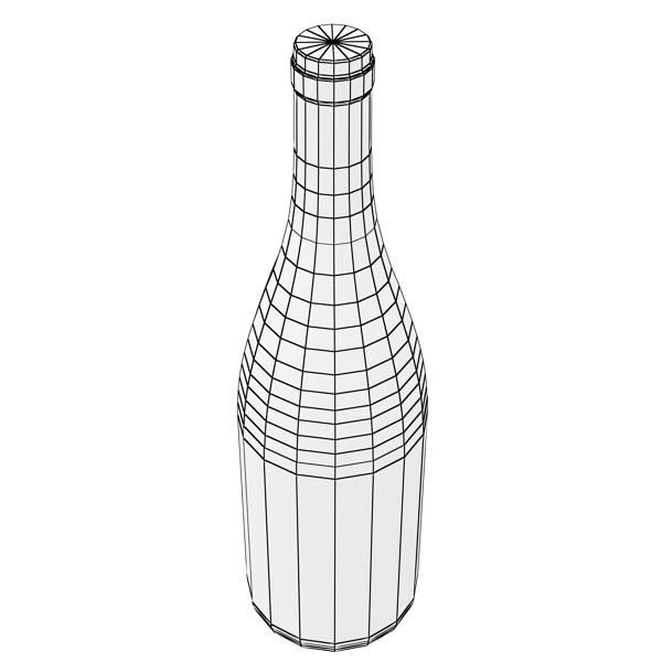 red wine bottle and cup 3d model 3ds max fbx obj 144783