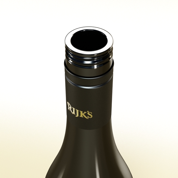 red wine bottle rijks and cup 3d model 3ds max fbx obj 145143