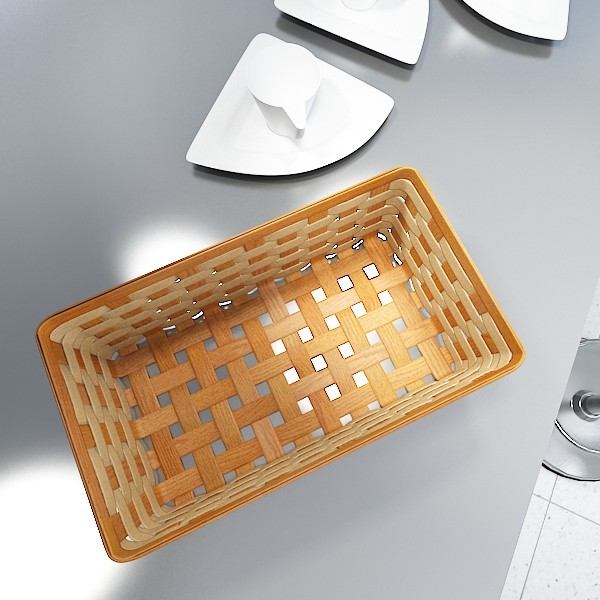 wicker fruit or bread basket 3d model 3ds max fbx obj 132975