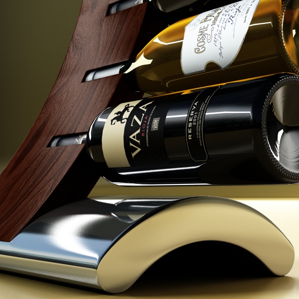 wine bottles rack 2 3d model 3ds max fbx obj 145817