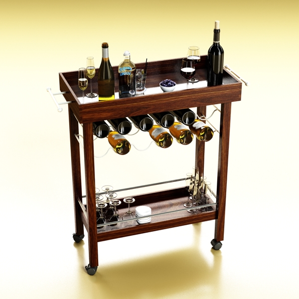 wine table rack 1 3d model 3ds max fbx obj 146574