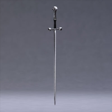 anduril sword 3d model 3ds dxf fbx c4d x obj 104701