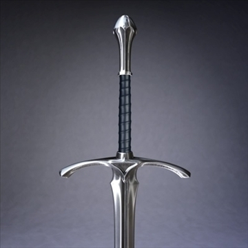 glamdring sword 3d model 3ds dxf fbx c4d x obj 102432