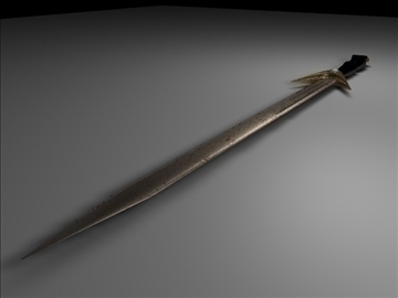 rusty sword 3d model c4d 105681