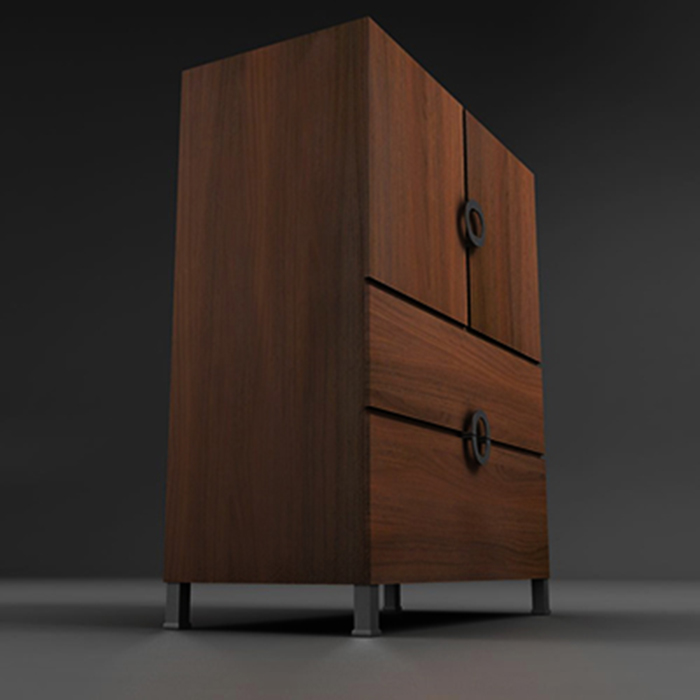 armoire cabinet 3d model 3ds max fbx ma mb obj 156003