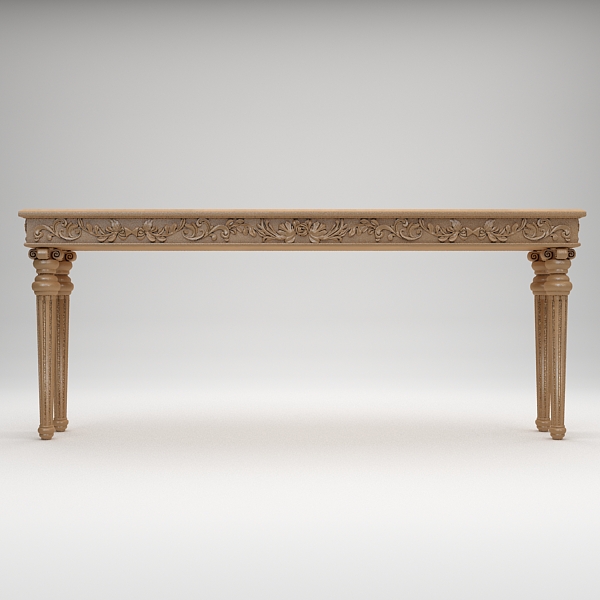 classical style console table 3d model max fbx texture obj 120983