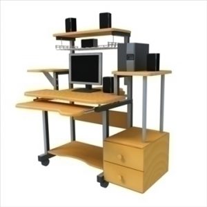 Computer Table 3d Model Flatpyramid