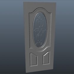 willowbrook fiberglass door 3d model 3ds max ma mb 102080