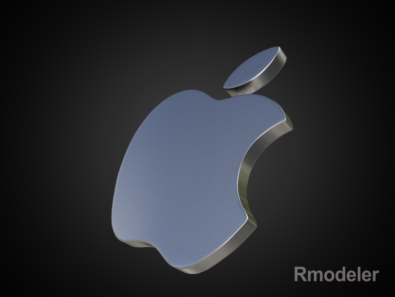 apple 3d logo 3d model dae ma mb obj 118759