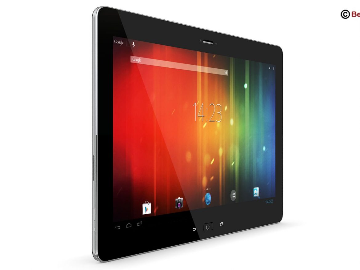 generic tablet 10.1 inch 3d model 3ds max fbx c4d lwo ma mb obj 162880
