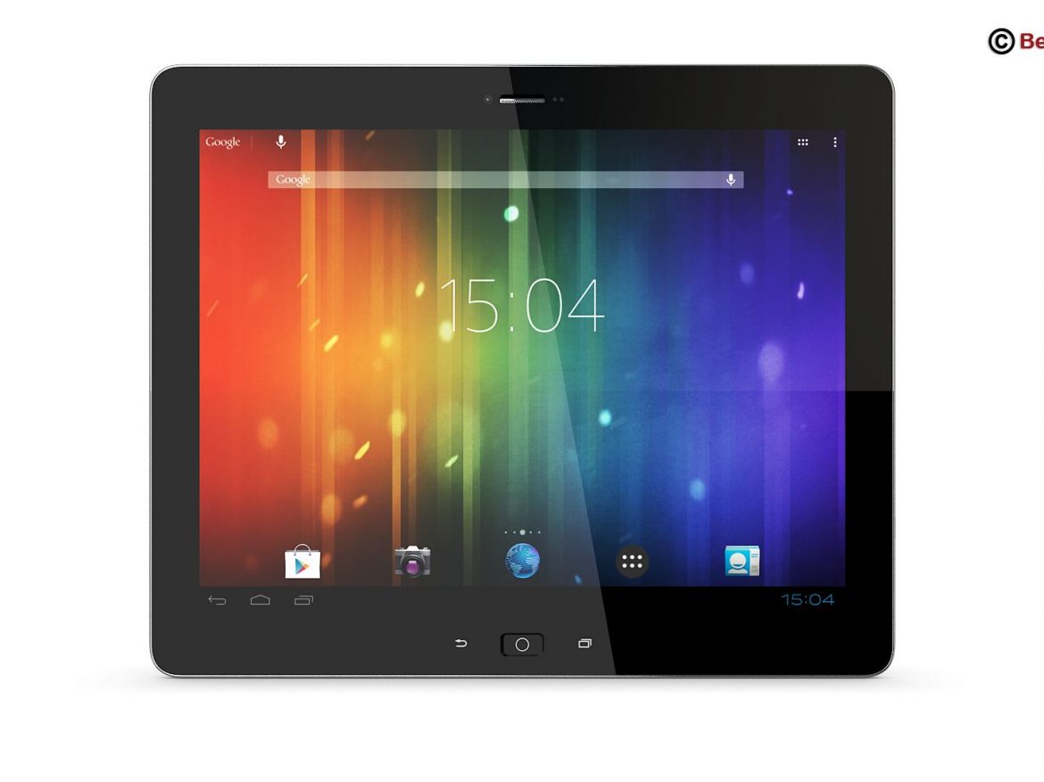 generic tablet 9.7 inch 3d model 3ds max fbx c4d lwo ma mb obj 162901