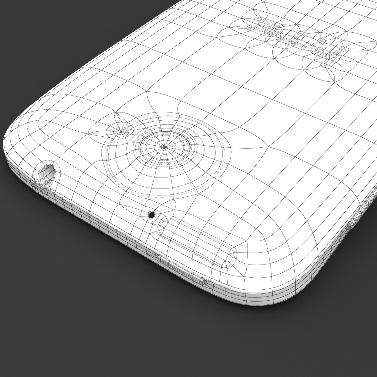 htc one x+ polar white 3d model 3ds max fbx c4d lwo obj 151424