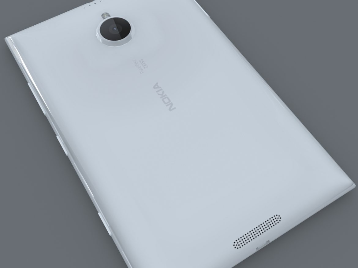 nokia lumia 1520 white 3d model max fbx c4d lxo ma mb obj 158424