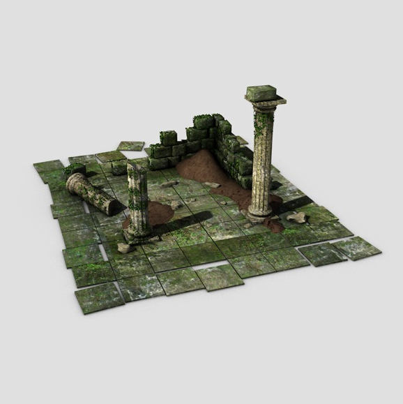 ancient ruins 3d model 3ds max fbx c4d obj 138677