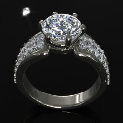 creative diamond mb ring 3d model ma mb 156923