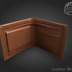 leather wallet 3d model 3ds max fbx obj 137609