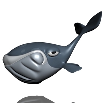 toon whale 3d model 3ds max dxf obj 105719