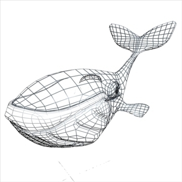 toon whale 3d model 3ds max dxf obj 105720