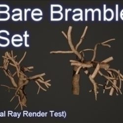 bare bramble set 001 3d model 3ds max obj 103181